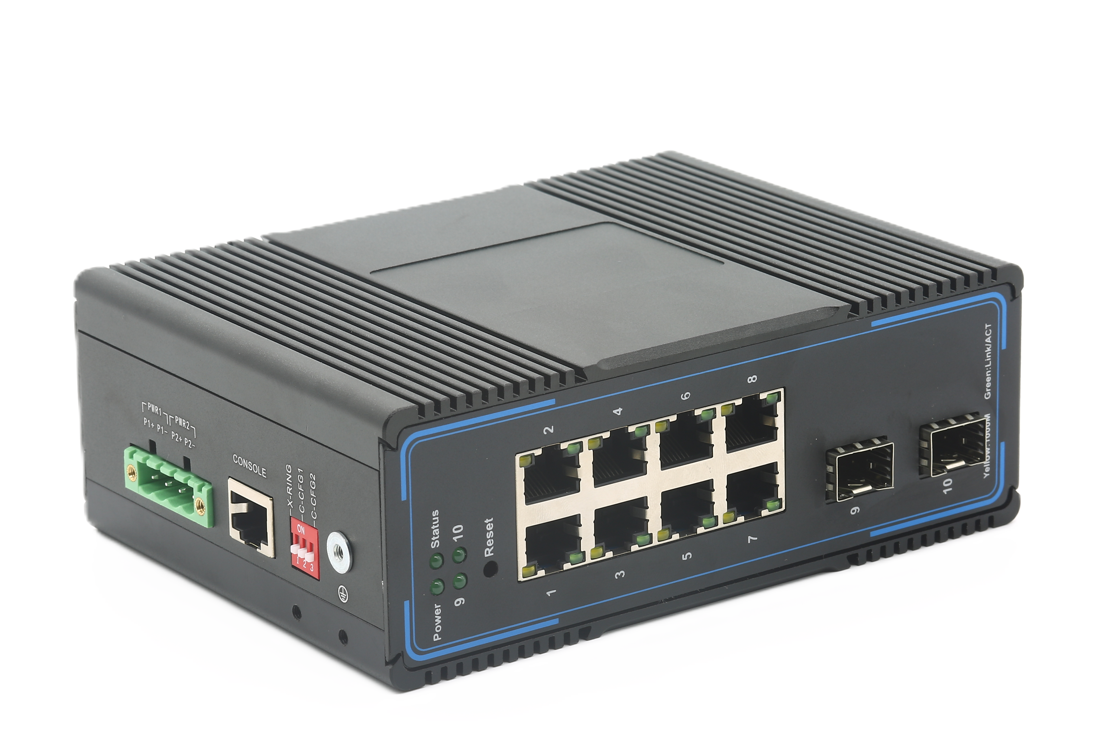 IS2300-8GT2GS 管理型工业以太网交换机